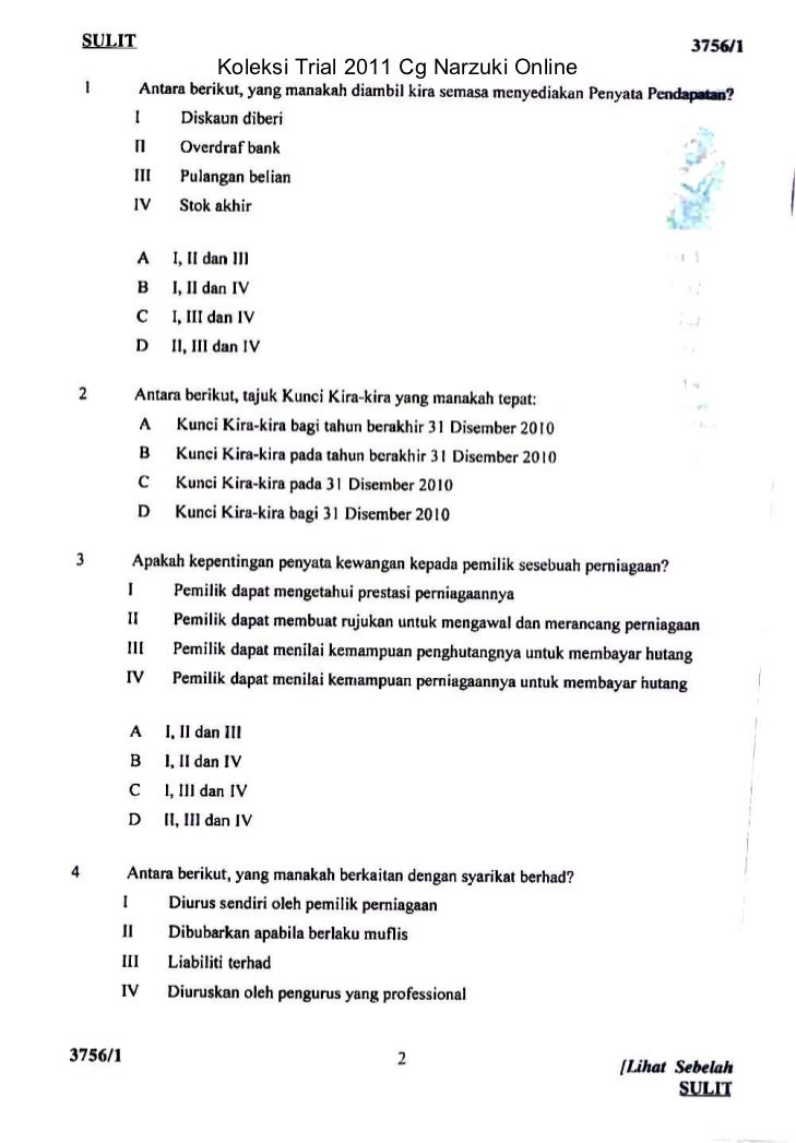 Terengganu Trial Akaun 2011 K1