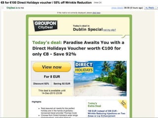 PPC TipsMatch your keywords to optimised and tested landing pages Ensure you optimise your Google "Quality Score”Based on CTR, relevancy of keywords, ads and landing pagesHigh quality score means higher ranking with lower bid costsTools and strategies to find the best PPC keywordsGoogle Adwords ToolWordstreamWordzeWordTrackerWrite highly optimised and design ads to attract highly targeted clicksMake sure landing pages are relevantRepeat bid keywords in copy (they are bolded and increase CTR)Clear Calls to ActionDynamic Keyword Insertion