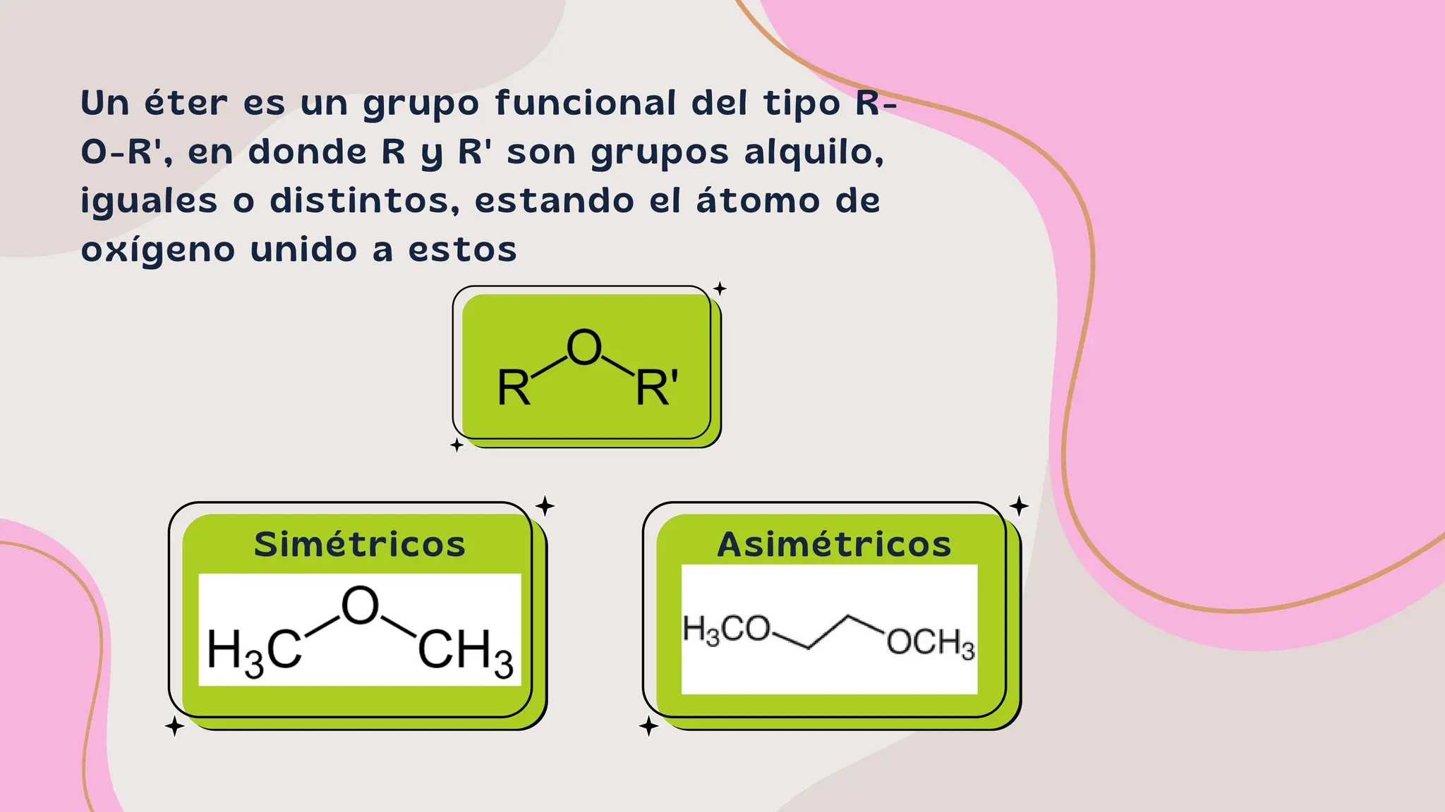 Éteres (grupo funcional, tipos, nomenclatura y ejemplos) | PPT