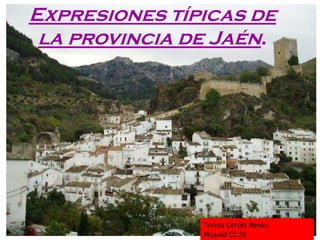 Expresiones típicas de
 la provincia de Jaén.




               Teresa Cortés Reyes.
               Btopad CC.SS
 