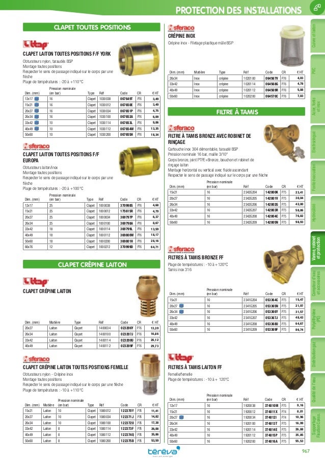 Notre catalogue générale 2017 - Plomberie