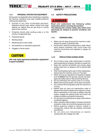 Terex Telelift 3713 Elite Telescopic handler Service Repair Manual.pdf