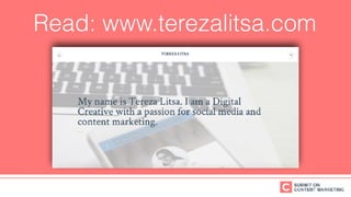 15 ways to improve your content writing - Tereza Litsa for Summit on Content Marketing