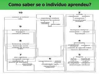 Como saber se o indivíduo aprendeu?  