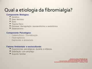 Qual a etiologia da fibromialgia?
 