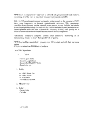 Term paper-on-pran-rfl-group | DOC