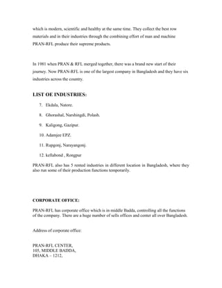Term paper-on-pran-rfl-group | DOC