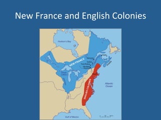 New 
France 
and 
English 
Colonies 
 