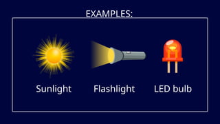 EXAMPLES:
Sunlight Flashlight LED bulb
 
