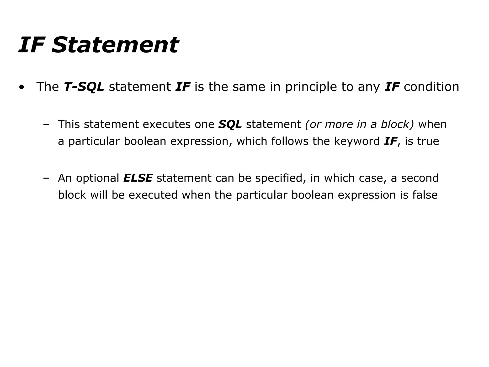 Lecture 2. MS SQL. Stored procedures. | PPT