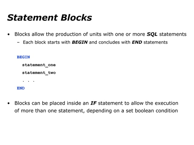 Lecture 2. MS SQL. Stored procedures. | PPT