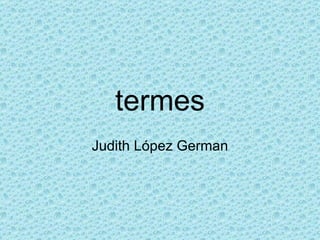 termes Judith López German 