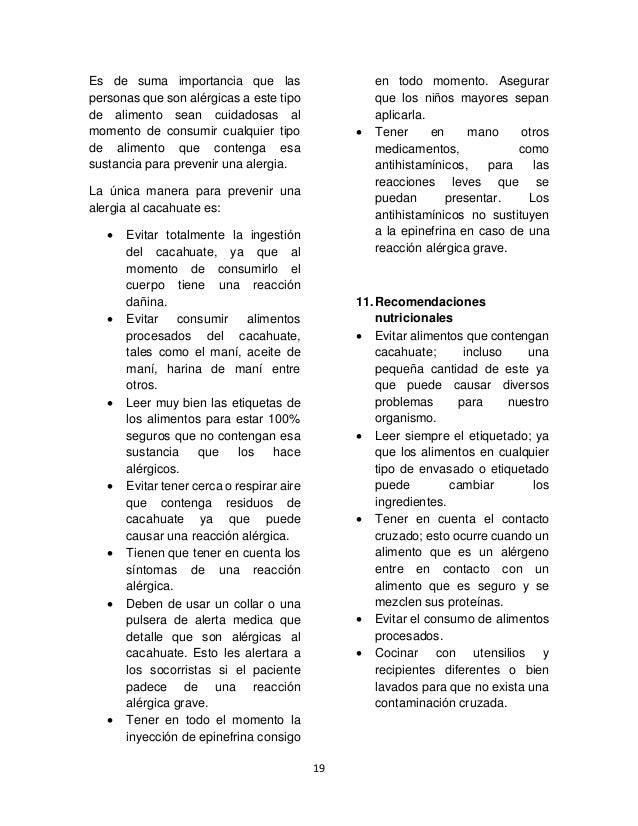 Alergia Al Cacahuate - 