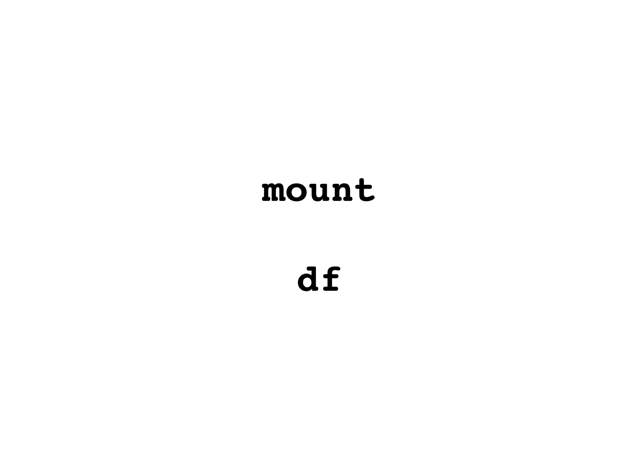 mount df 