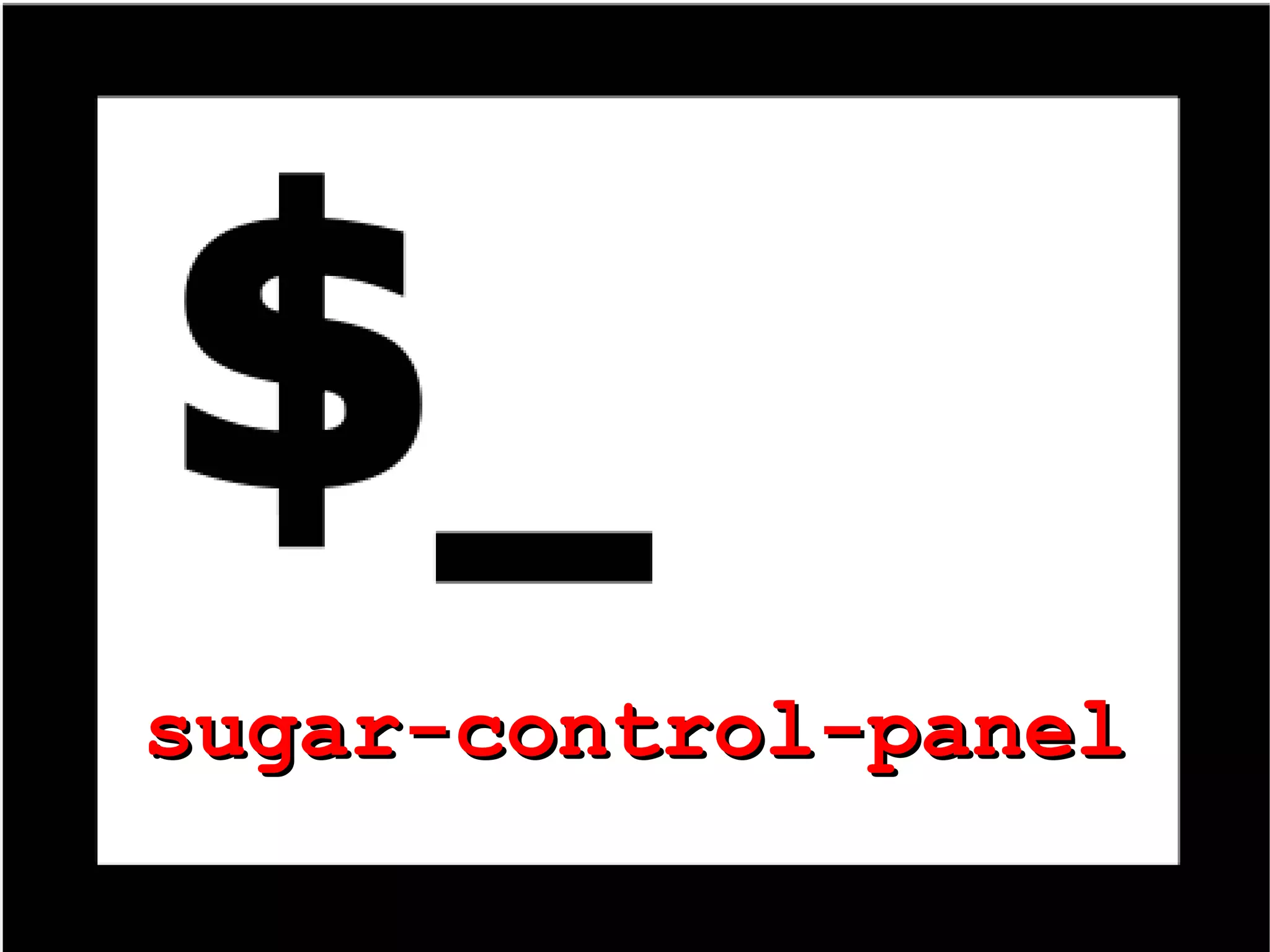 sugar-control-panel 