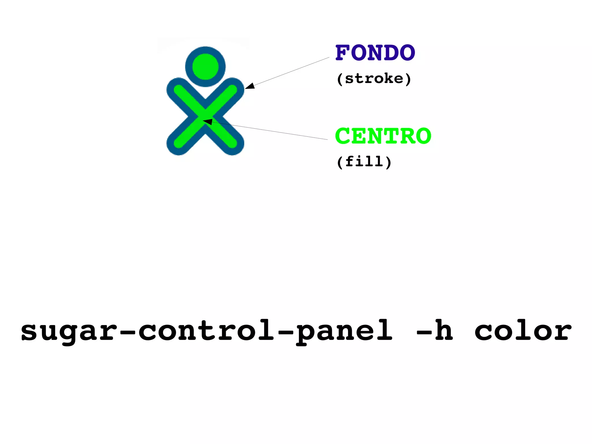 sugar-control-panel -h color FONDO  (stroke) CENTRO   (fill) 