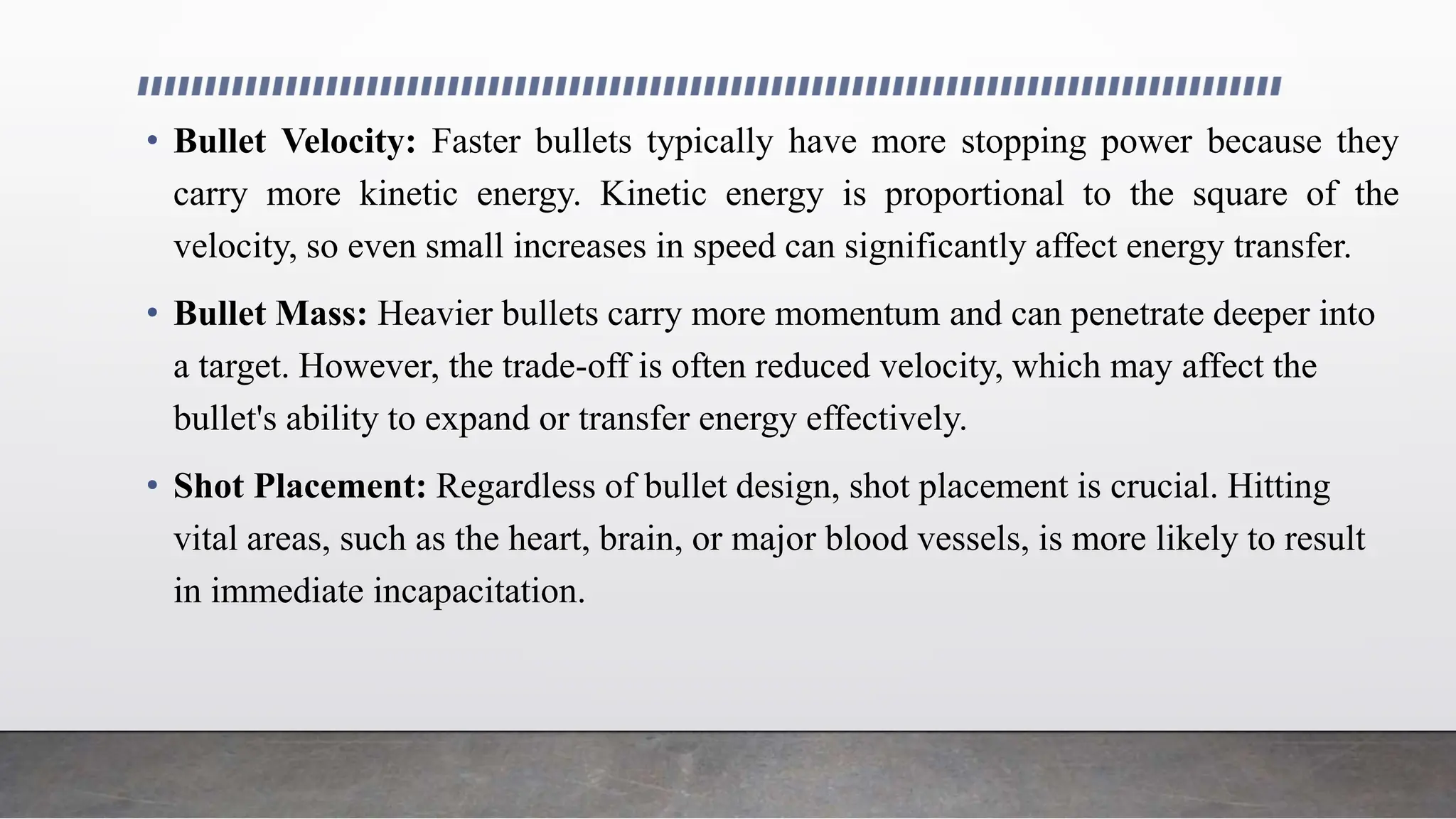 TERMINAL BALLISTICS.pptx EFFECT OF PROJECTILE ON HIYYING THE TARGET | PPTX