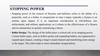 TERMINAL BALLISTICS.pptx EFFECT OF PROJECTILE ON HIYYING THE TARGET | PPTX