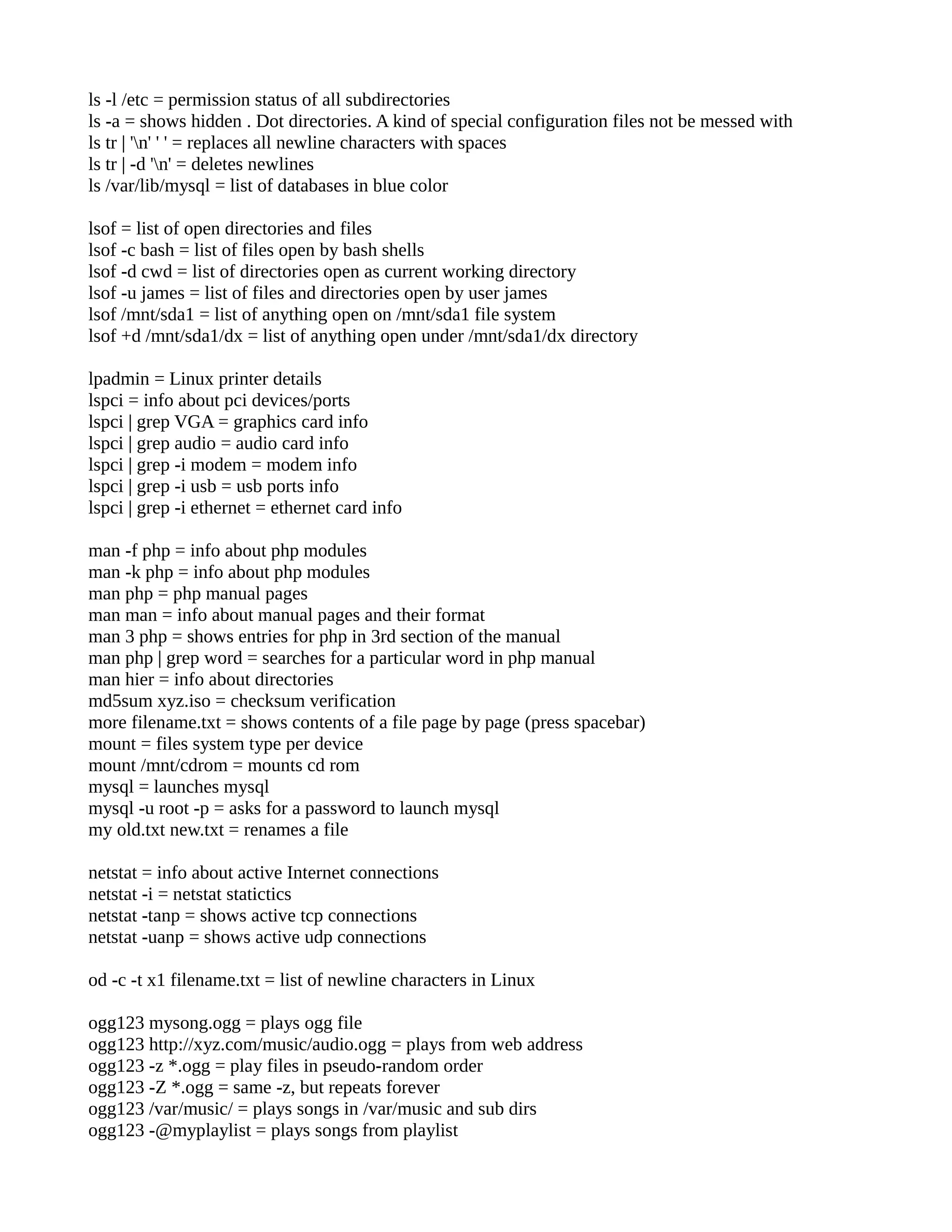 Terminal linux commands_ Fedora based | PDF