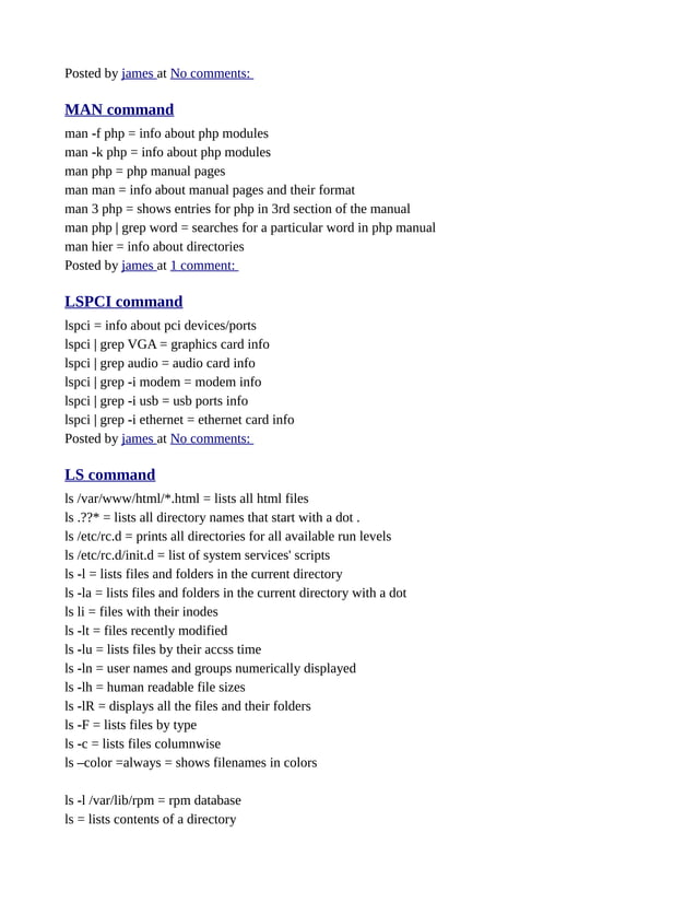 Terminal linux commands_ Fedora based | PDF