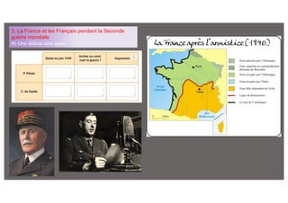 3. La France et les Français pendant la Seconde
guerre mondiale
A) Une défaite sans appel.
 