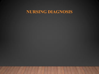 NURSING DIAGNOSIS
 