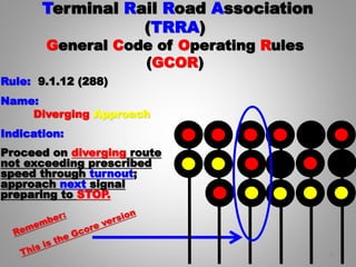 Terminal rail road association [trra] [gcor and traditional] zone 8 ...