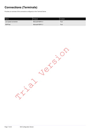 Terminal server | PDF | Operating Systems | Computer Software and ...