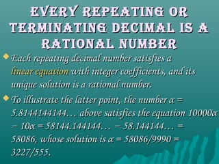 Terminating non terminating class 10 groupA | PPT