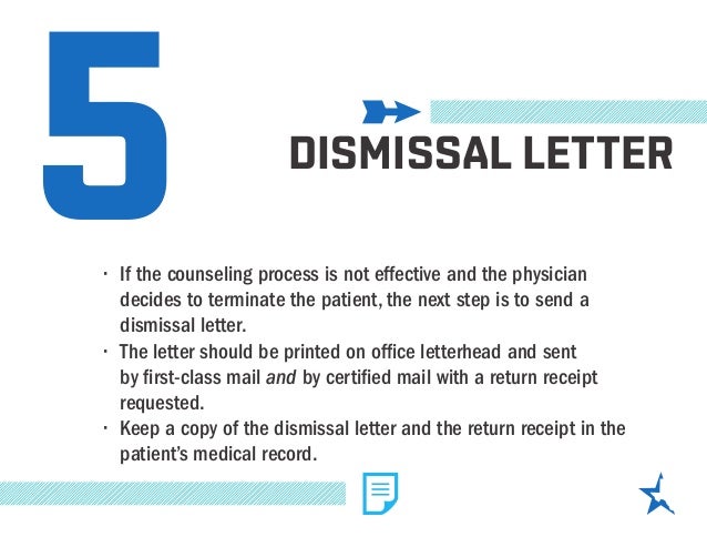 terminating the physician patient relationship part 2 dimissal letter