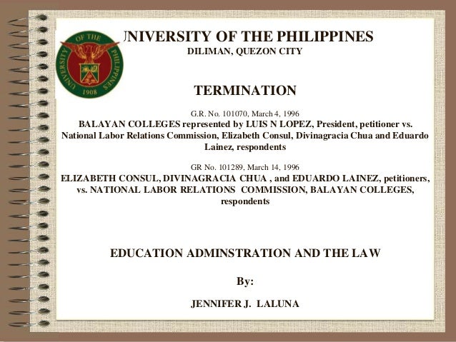 Education and Administration and the Law Education and Administration and the Law