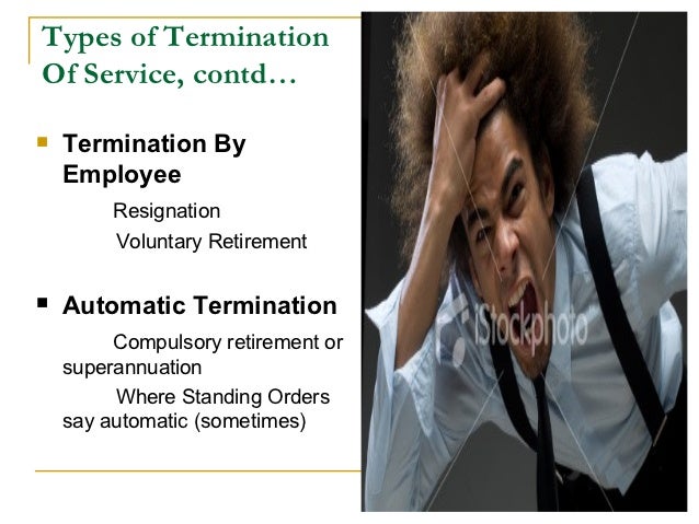 Termination Of service