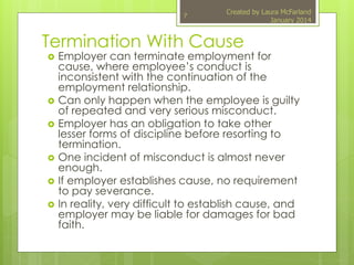 Termination process and procedures - Power Point