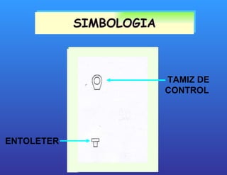 SIMBOLOGIA TAMIZ DE CONTROL ENTOLETER 