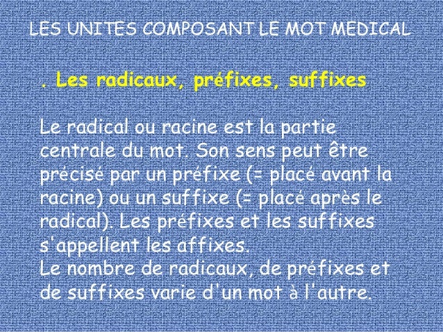 Terminologie médicale