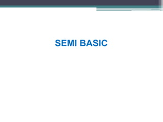 Semi Basic Configuration Terminologies | PPTX