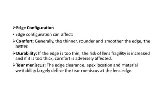 Edge Clearance Rgp Terminologies in contact lens dimension and manufacturing of RGP lenses ...