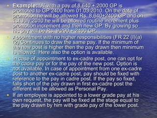 Terminology for pay fixation 15.07.2011