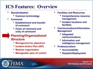 ICS Features and Principles Fema org 2017 | PPT