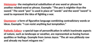 Contraictory Idea Example terminology_toolkit Advanced placement literature | PPTX