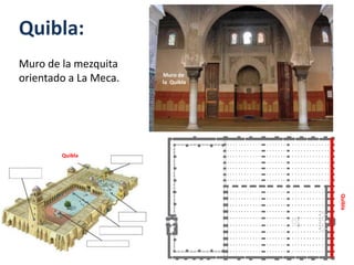 Quibla:
Muro de la mezquita
orientado a La Meca.
Quibla
Quibla
Muro de
la Quibla
 