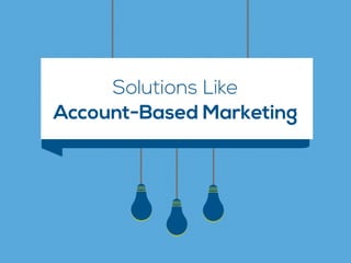 Solutions Like
Account-Based Marketing
 