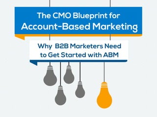 The CMO Blueprint for
Account-Based Marketing
Why B2B Marketers Need
to Get Started with ABM
 