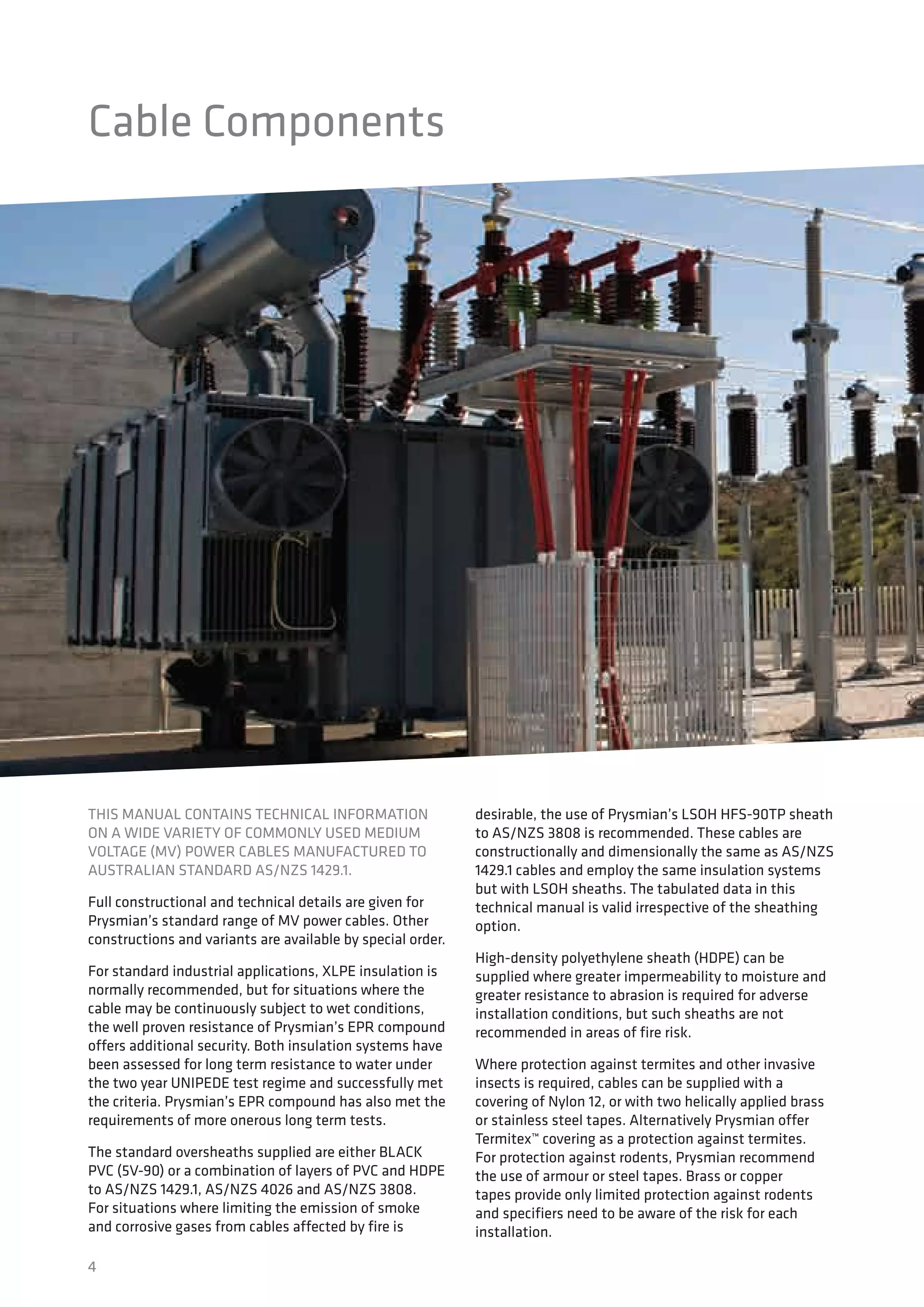Prysmian Medium Voltage Cable - Termitex | PDF