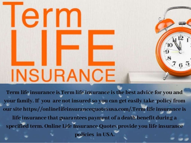 Term life insurance