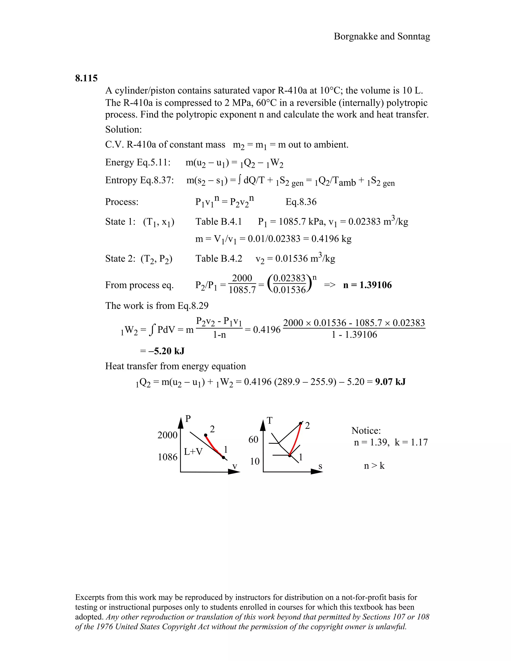 Thermodynamic solutions