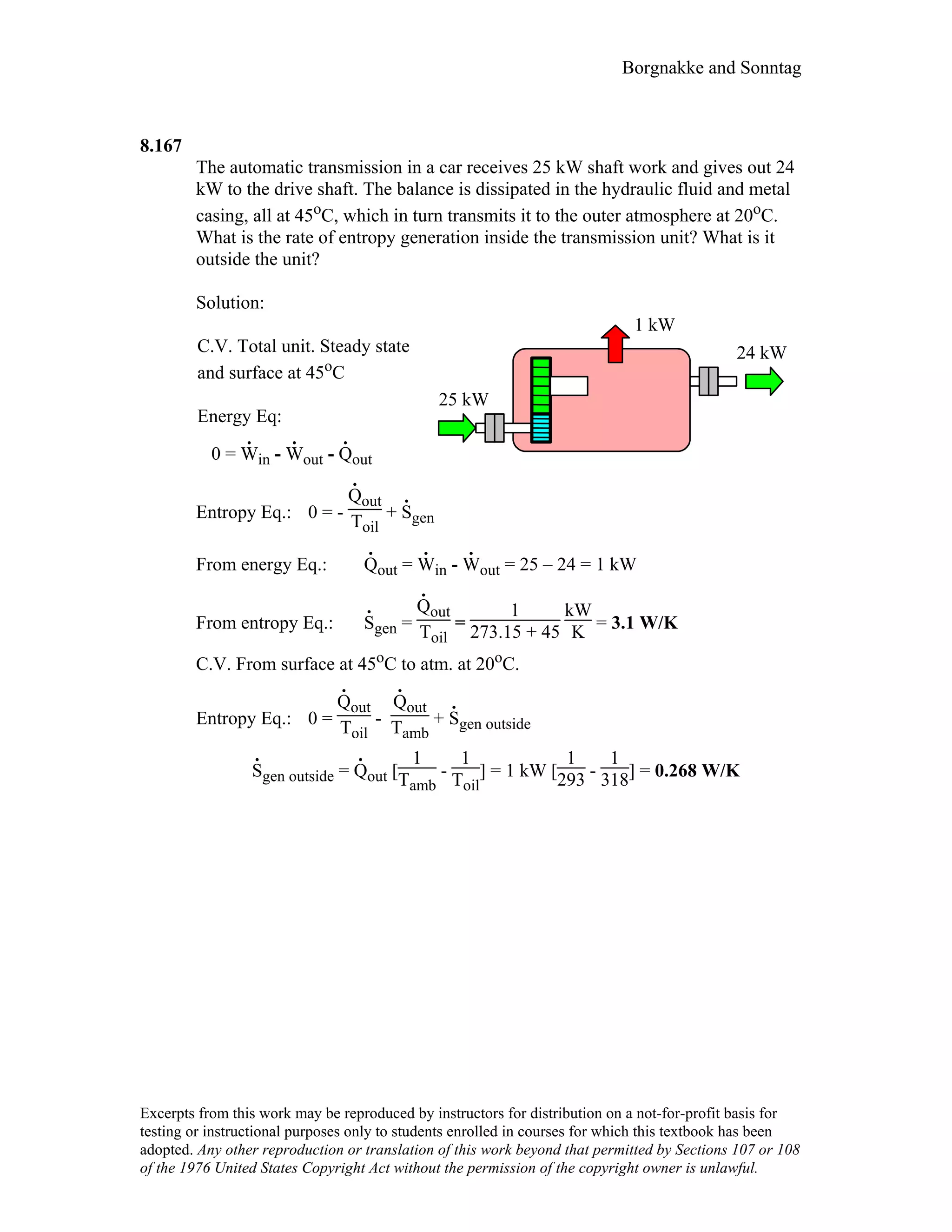 Thermodynamic solutions