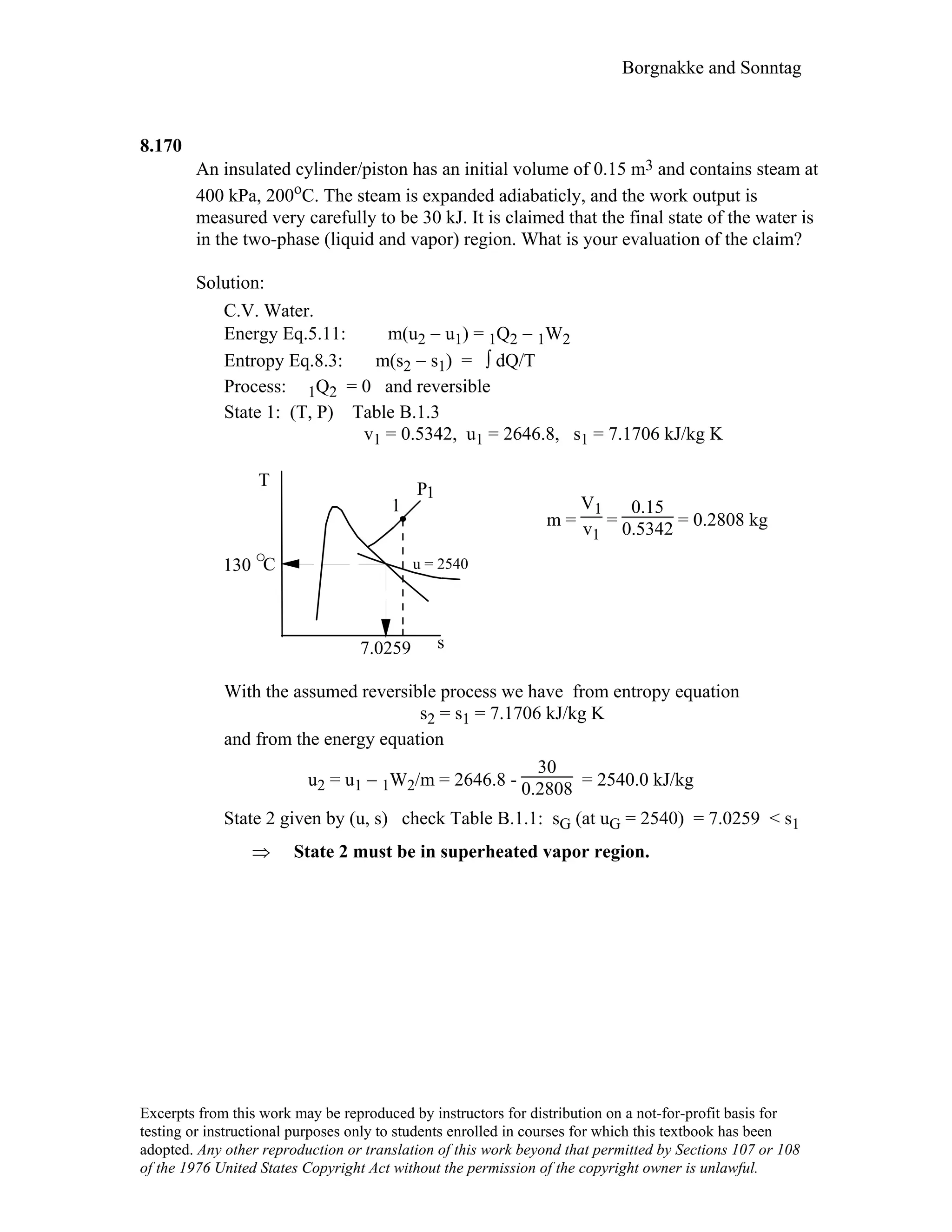 Thermodynamic solutions
