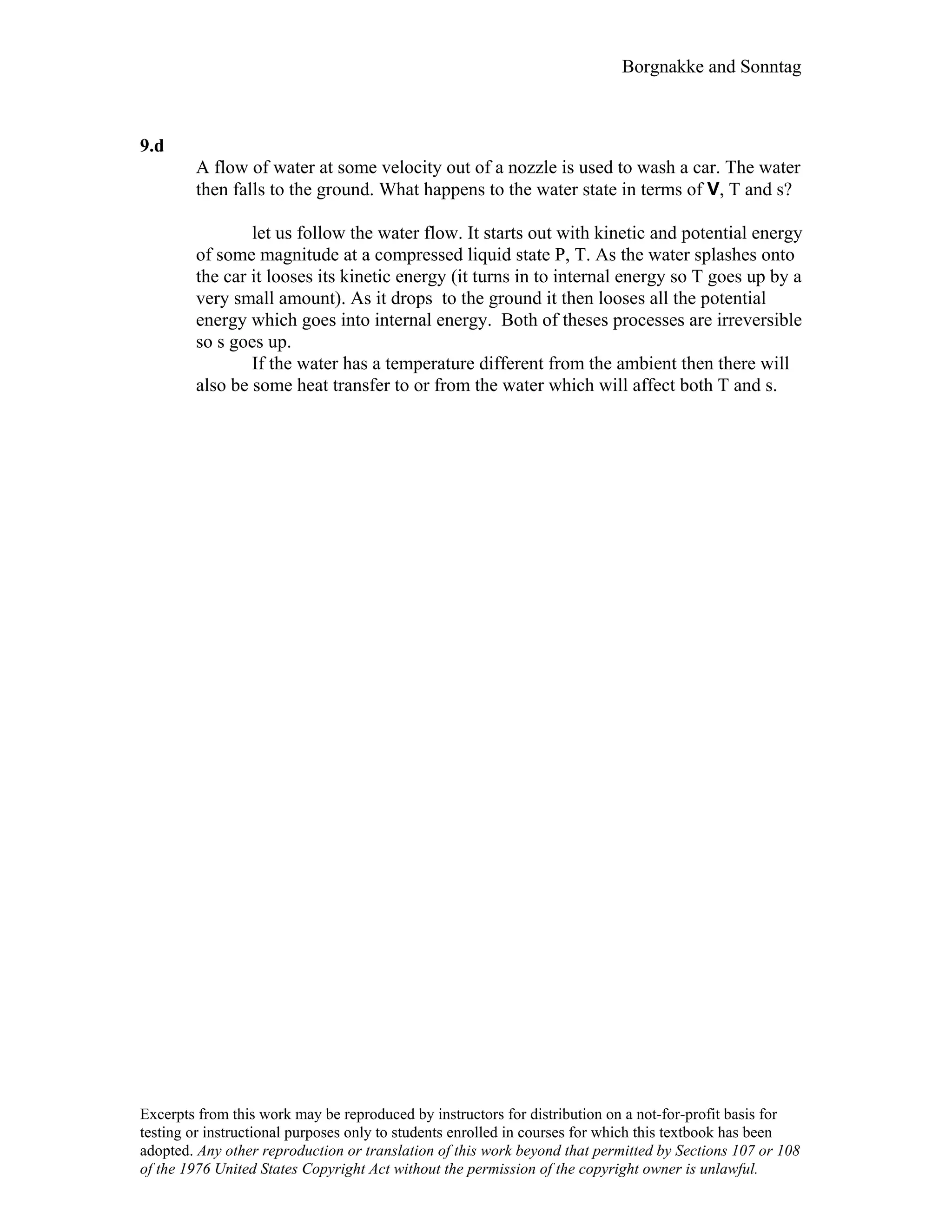 Thermodynamic solutions