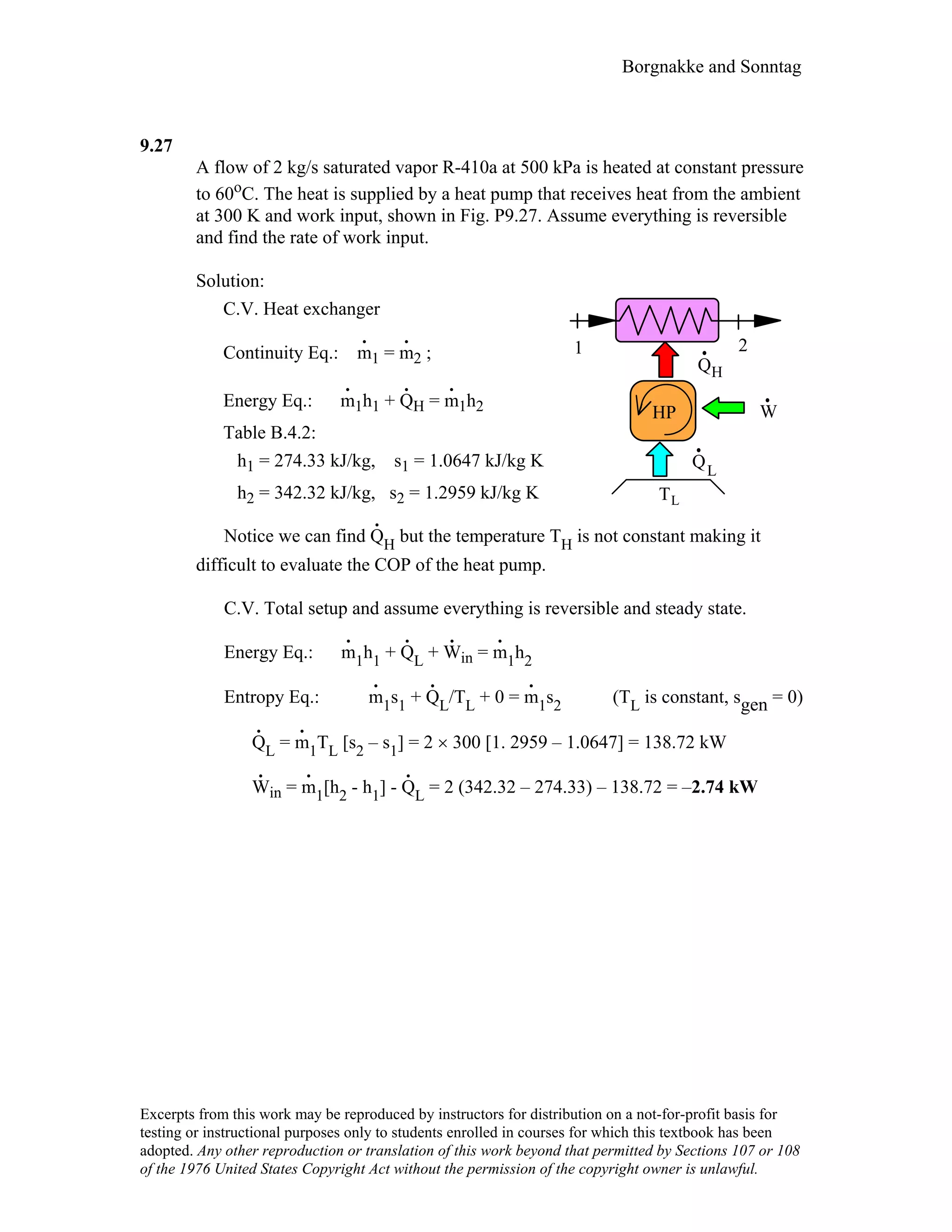 Thermodynamic solutions